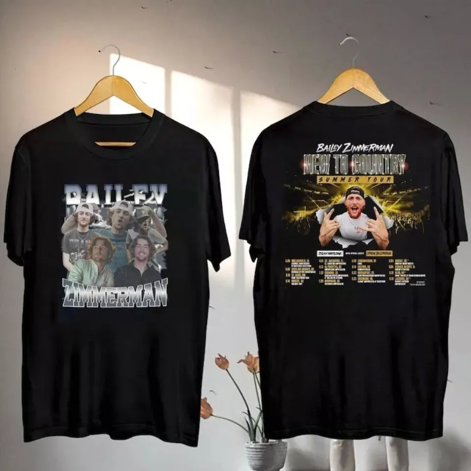 2025 Bailey Zimmerman New To Country Tour T-Shirt, Bailey Zimmerman Country Musi