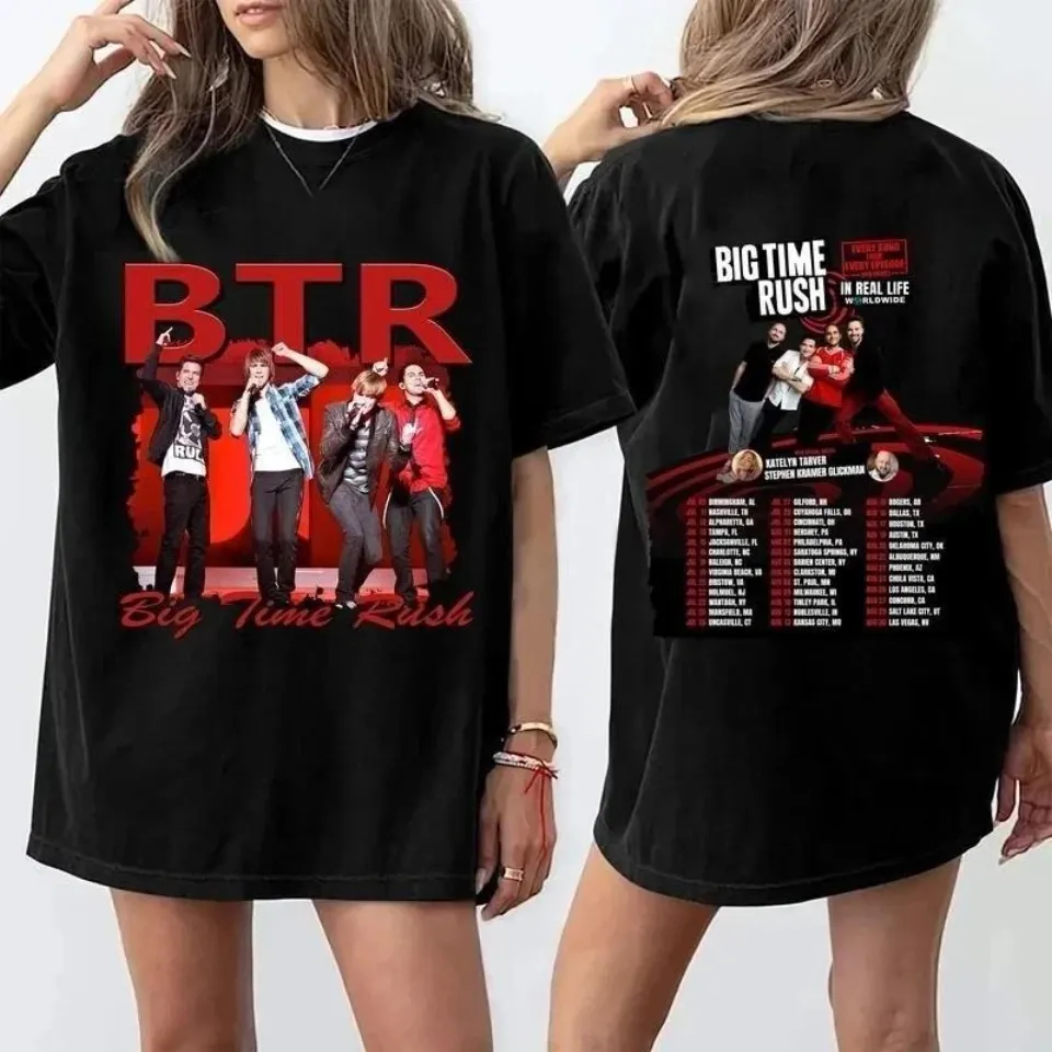 Members Of Big Time Of Rush Shirts Btr Tour Shirt Big Time Rush 2025 Tour