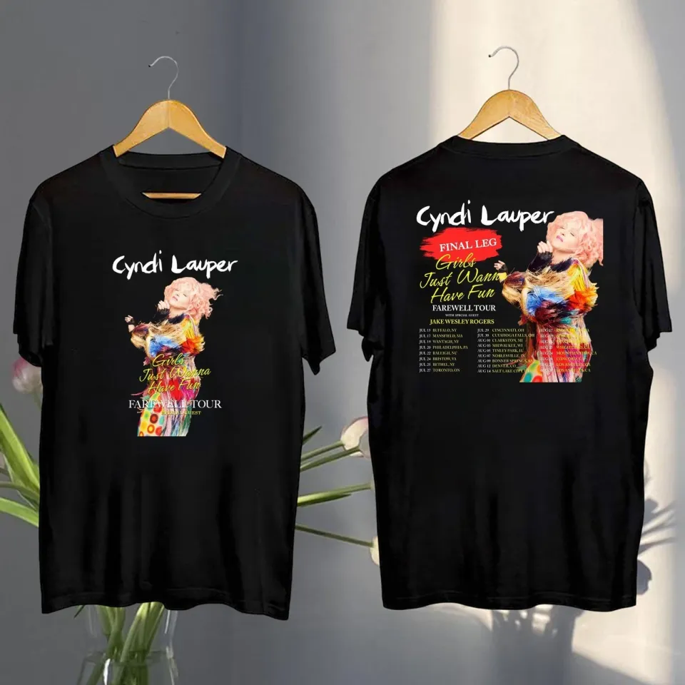 2025 Cyndi Lauper Girl Just Wanna Have Fun Farewell Tour T-Shirt Cyndi Lauper