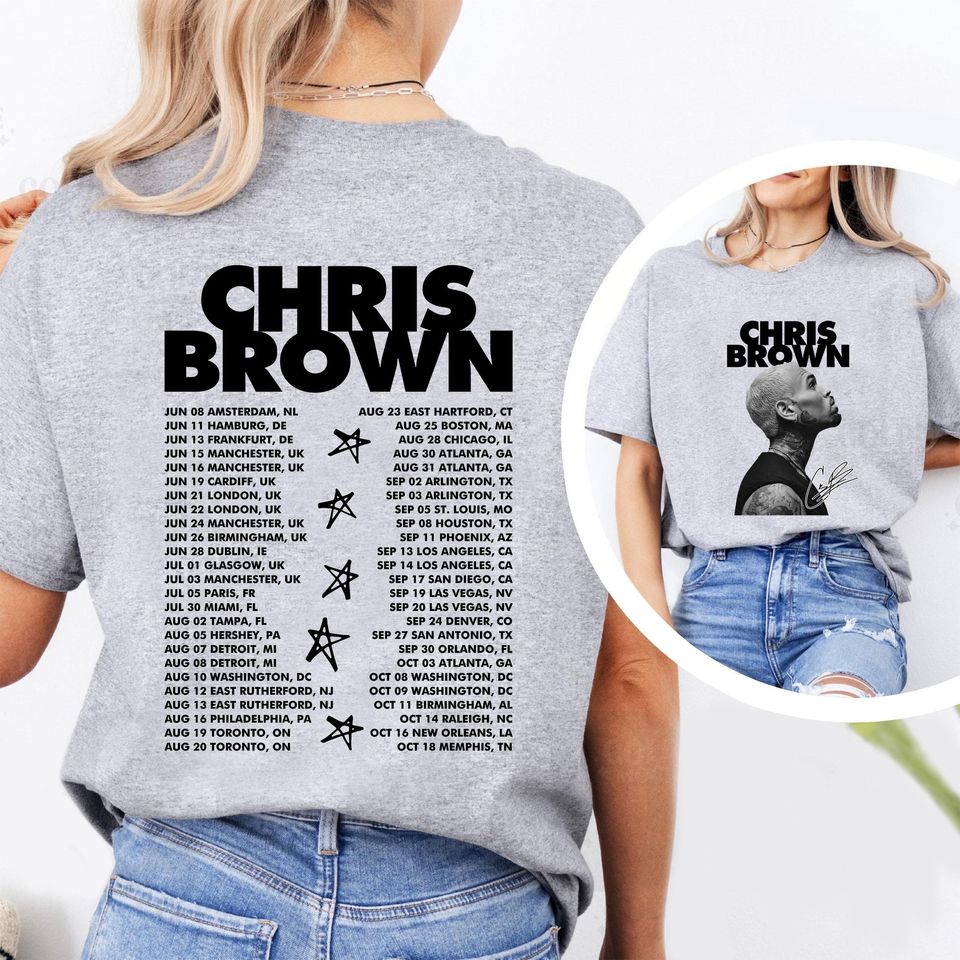 Chris Brown Tour Shirt, 2025 Chris Brown Tour Breezy Bowl Xx T-Shirt, Chris Brown Graphic Shirt, Chris Brown Fan Gift Tee