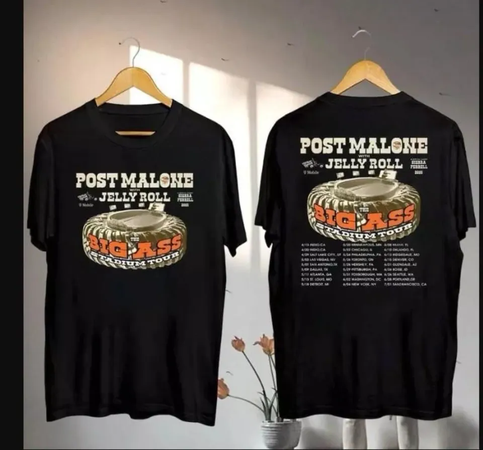 Post Malone Big Ass Stadium Tour 2025 T Shirt