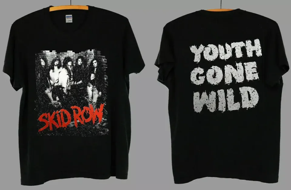 Vintage Skidd Row Metal Rock Concert Tour 1989 Shirt T Shirt