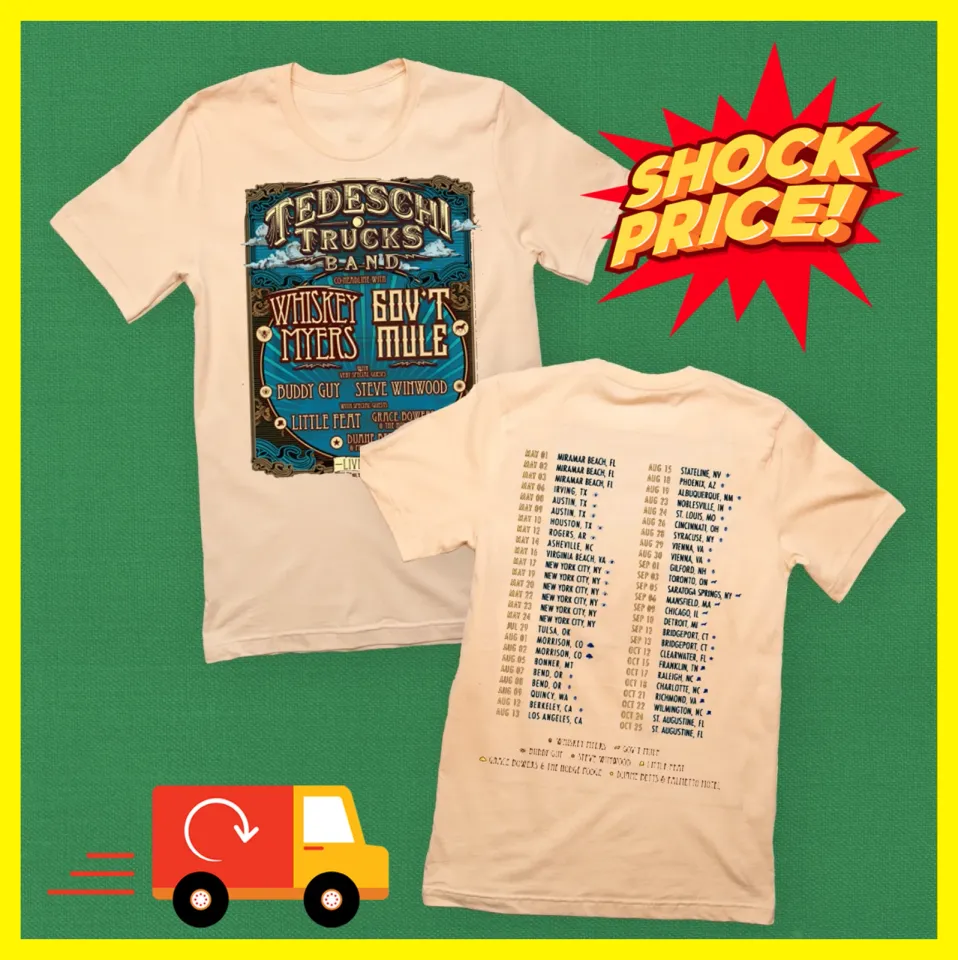 Tedeschi Trucks Band Tour White 2025 T-Shirt Double Side Gift For Fan