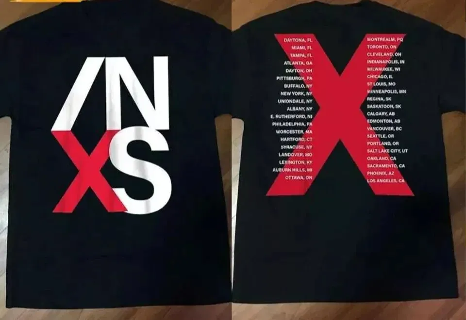 Inxs X Factor Tour 1991 Concert T-Shirt, Cotton Short Sleeve