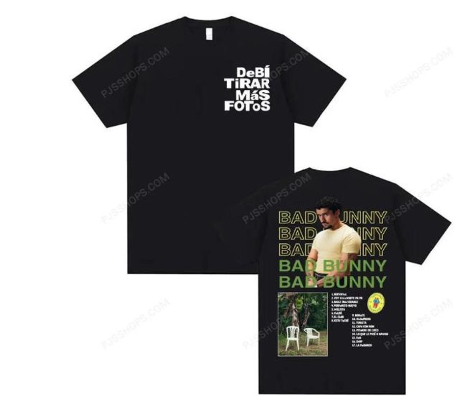 Bad Bunny 2025 Album Double Sided T-Shirt