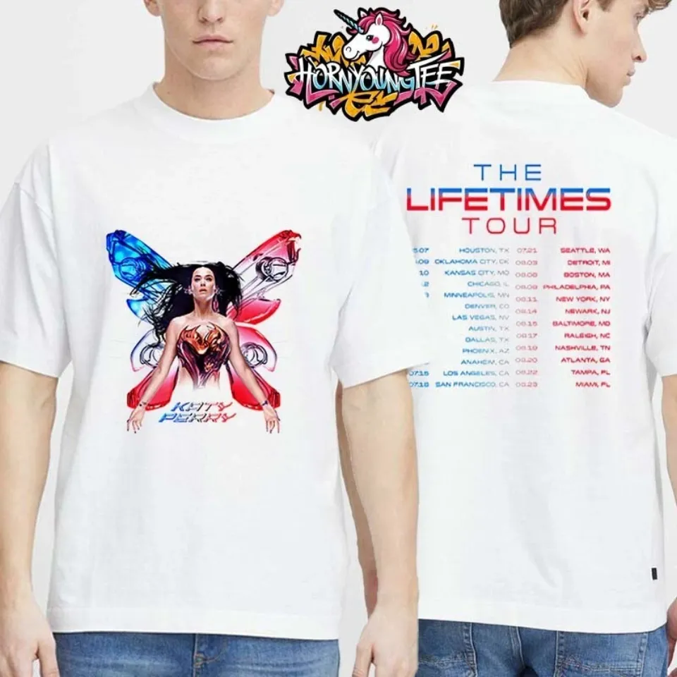 Katy Perry Lifetimes Tour 2025 Cities Schedule T-Shirt