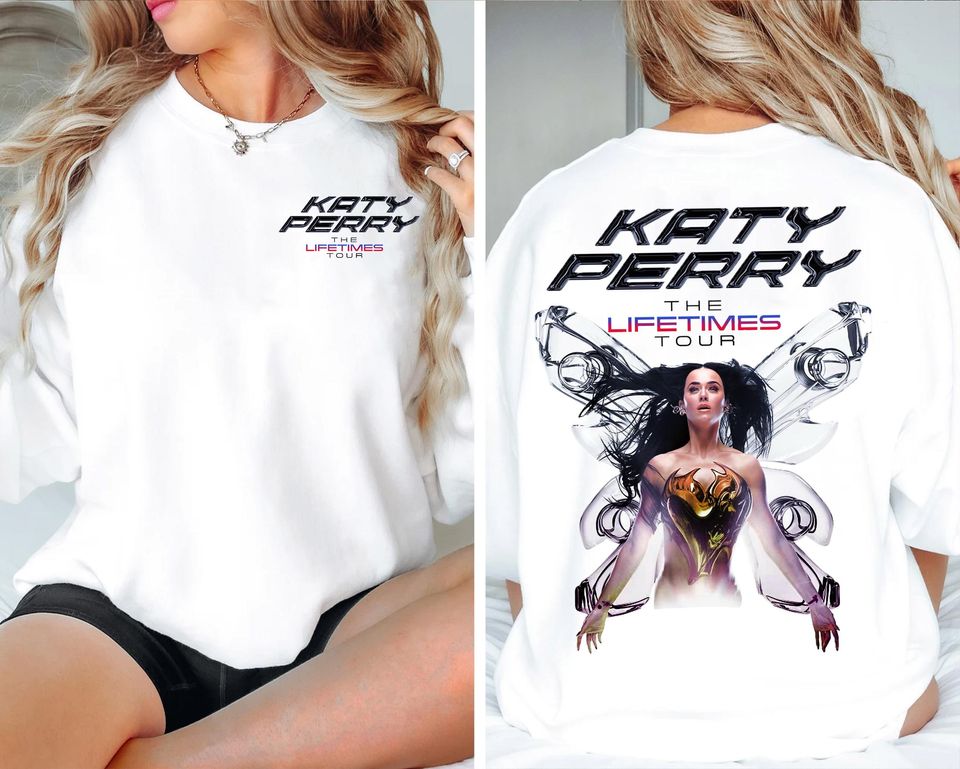 Katy Perry Double Sided T-Shirt, Vintage Concert Tee 2025, Pop Star Merch