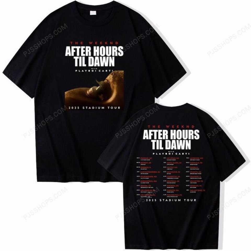 Weekends After Hours Til Dawn Tour 2025 T-Shirt