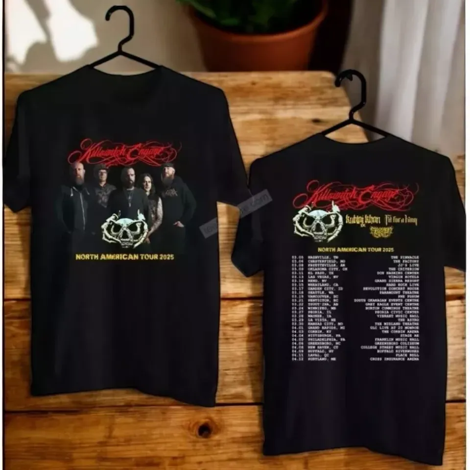 Killswitch Engage North American Tour 2025 Concert T-Shirt Gift For Fans