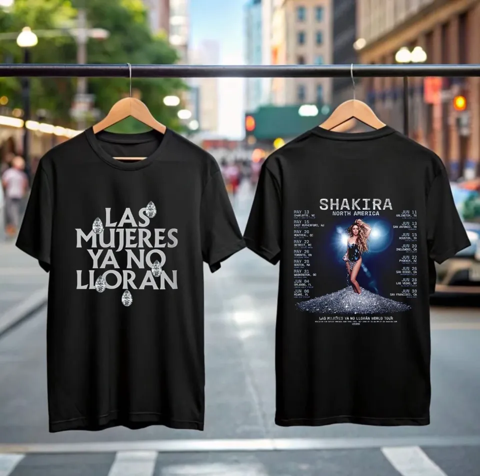 Shakira Las Mujeres Ya No Lloran World Tour 2025 Shirt, Gift For Fans Of Shakira
