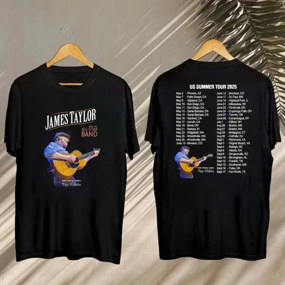 James Taylor Summer Tour 2025 Shirt, James Taylor 2025 Concert Shirt