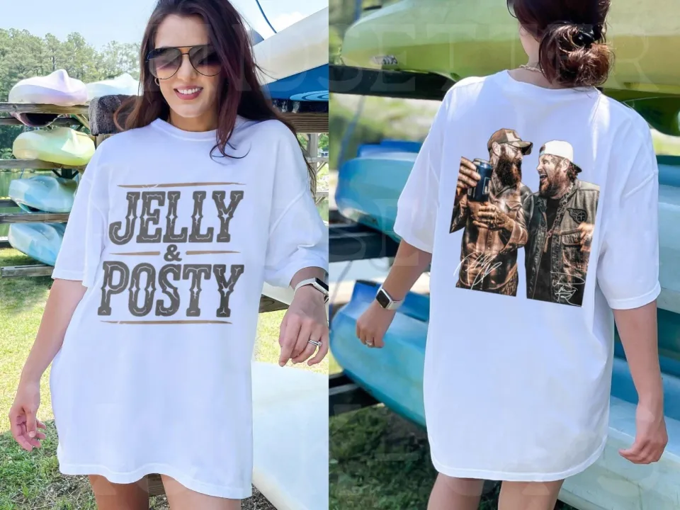 Jelly Roll Posty Double Sided T-Shirt, Post Malone Music Tour 2025