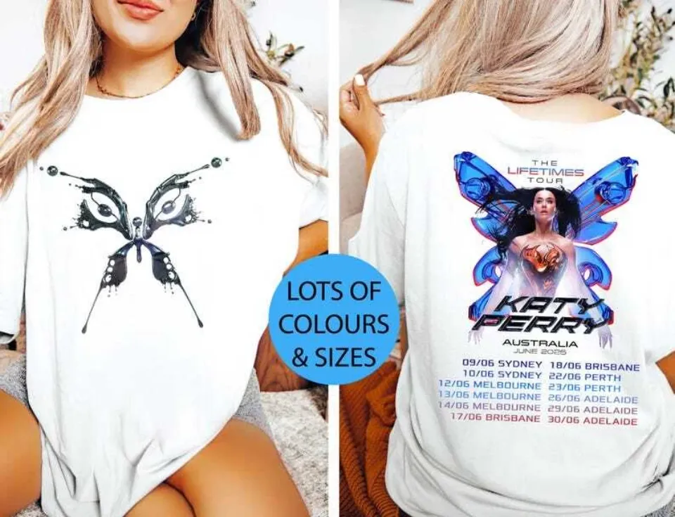 Katy Perry Tour T-Shirt Child/Youth, The Lifetimes Tour T-Shirt, Australia 2025,