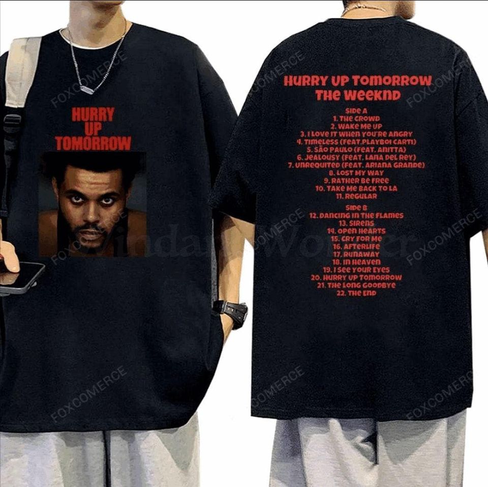 Weeknds Tour 2025 Double Sided Unisex Streetwear T-Shirt