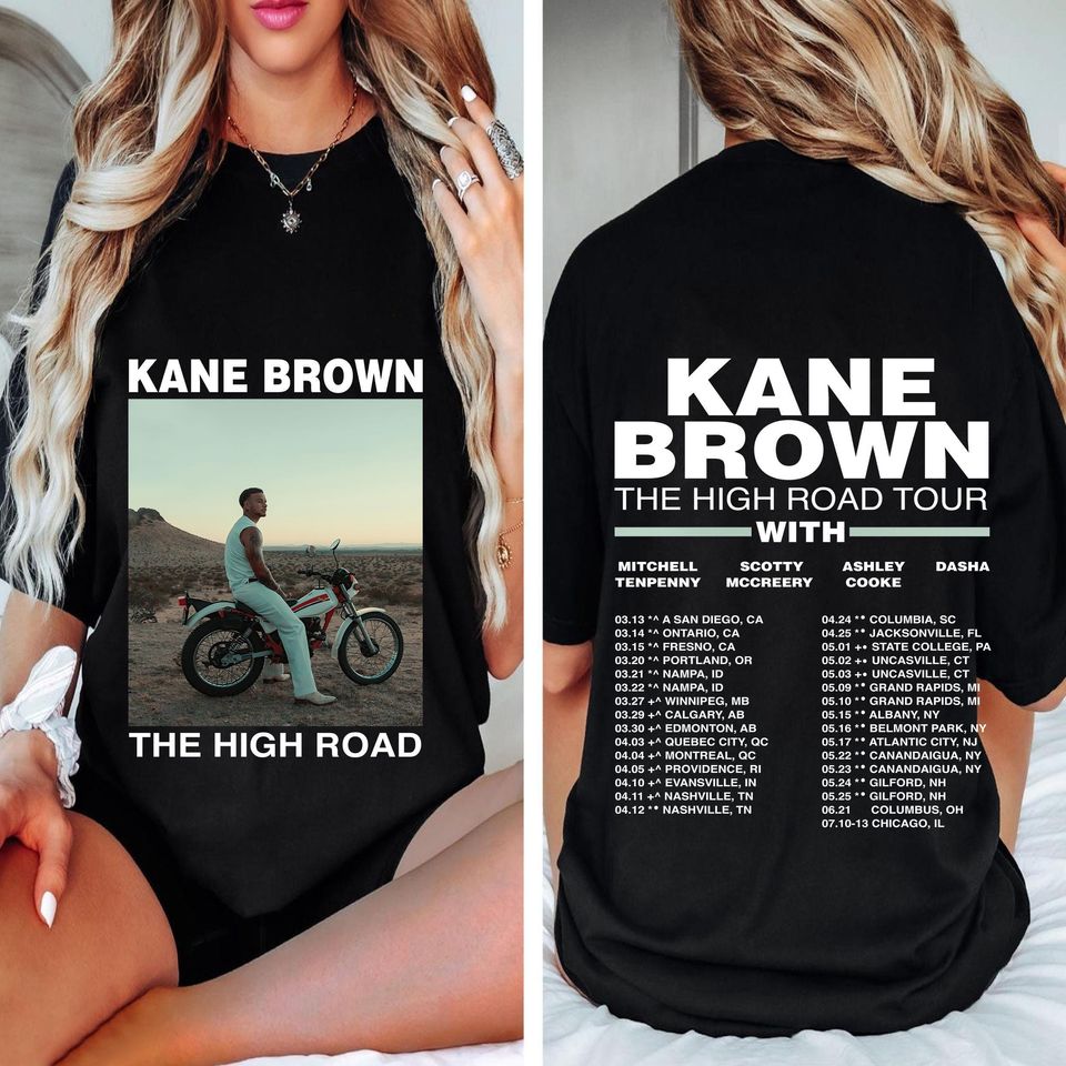 2025 Kane Brown The High Road Tour Shirt, Kane Brown 2025 Concert, Kane Brown Fan Gifts, Kane Brown Merch