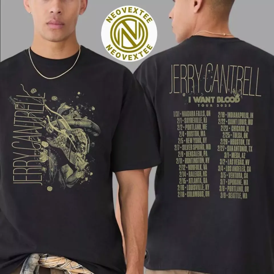 Kerry King Multi Skull 25 Itin Merch Tee North American Tour 2025 Print T-Shirt