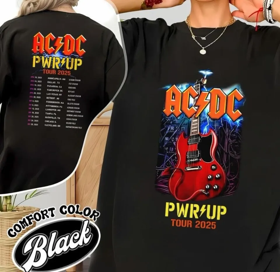 Ac-Dc Power Up Tour 2025 Shirt Band Shirt For Music Lover