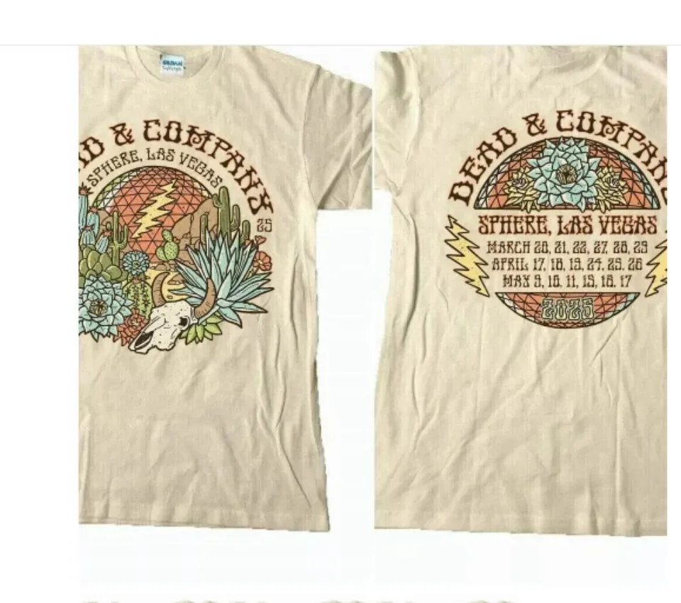 Dead And Company In Las Vegas Tour 2025 T-Shirt 2 Side An45226