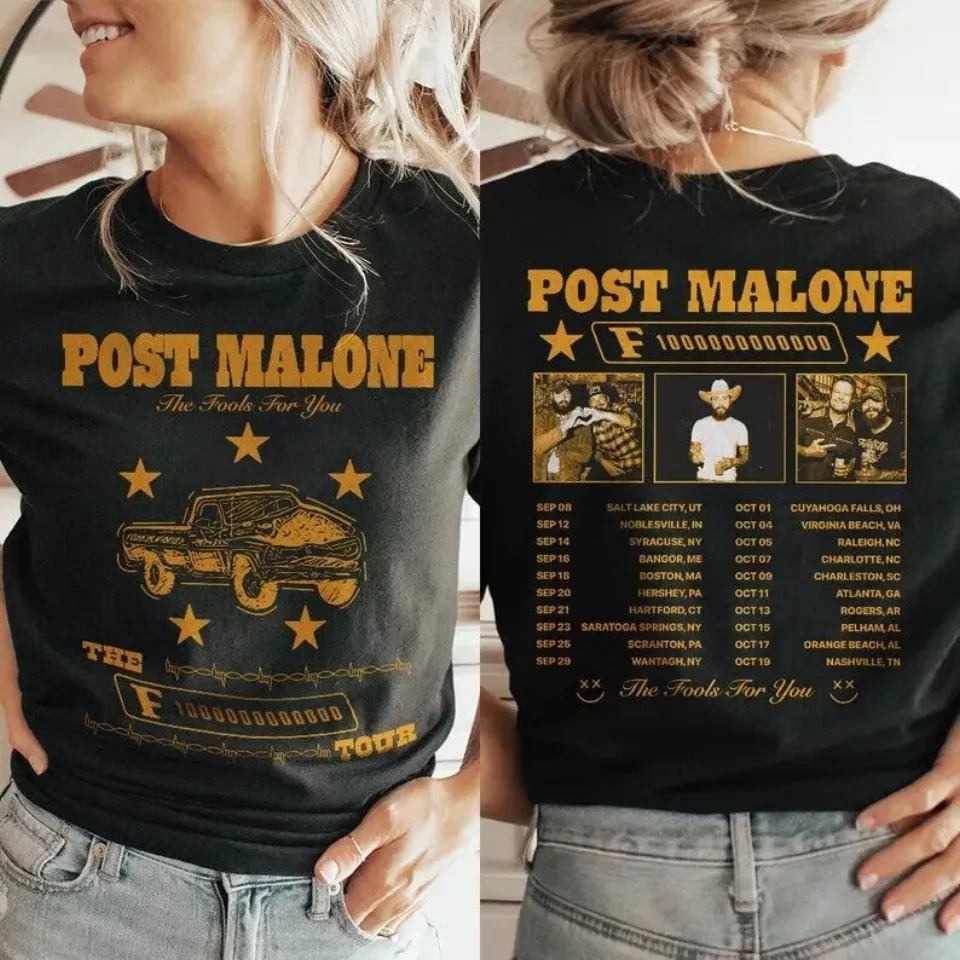 Post Malone Tour Shirt, Post Malone The F-1 Trillion Album 2024 Shirt