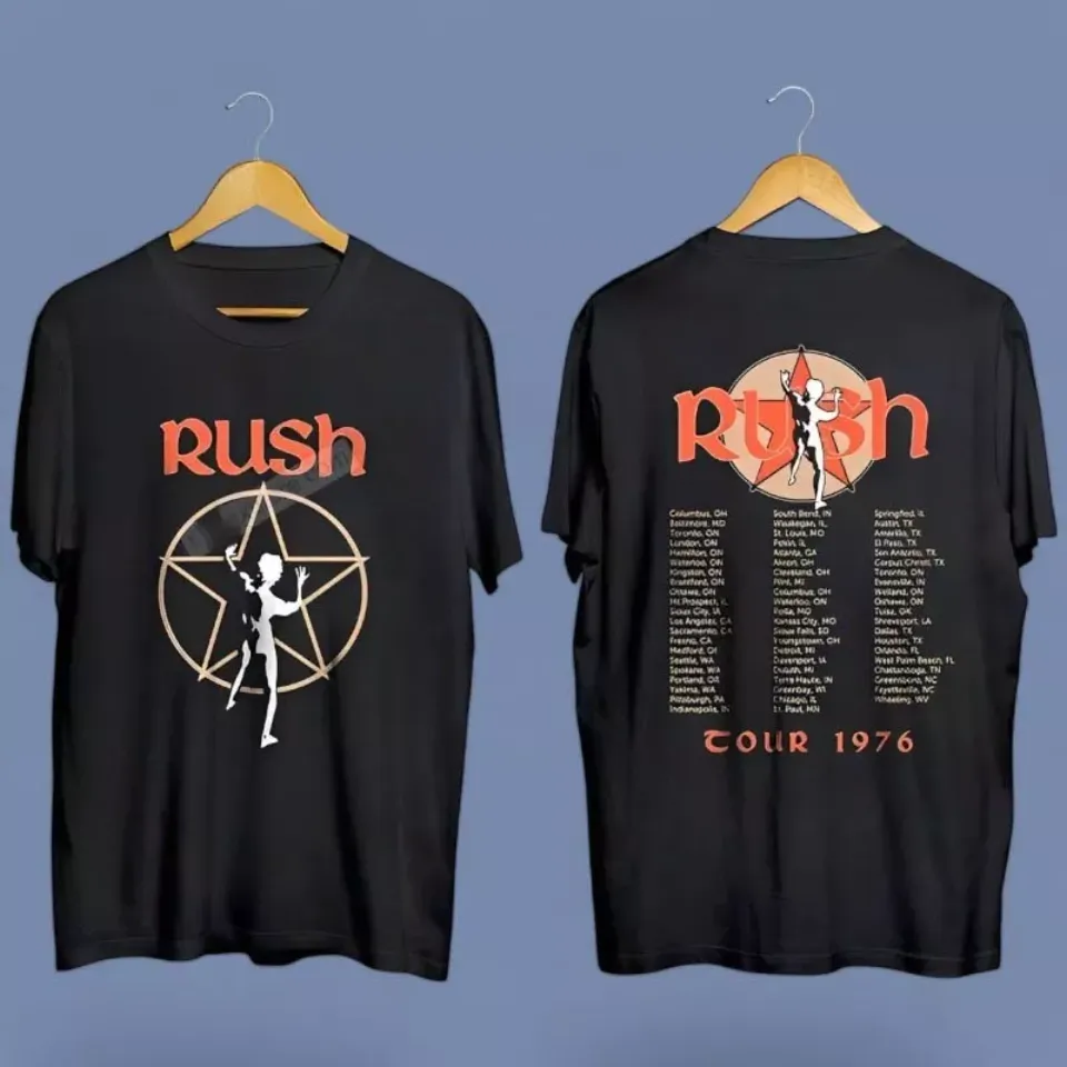 Rush Tour 1976 Retro Shirt Perfect Gift For Friends Family