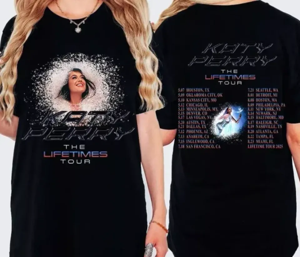 Katy Perry The Lifetime Tour 2025 Shirt Heavyweight T-Shirt