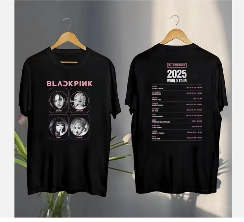 Graphic Black Pink Shirt, Black Pink World Tour 2025 Shirt.