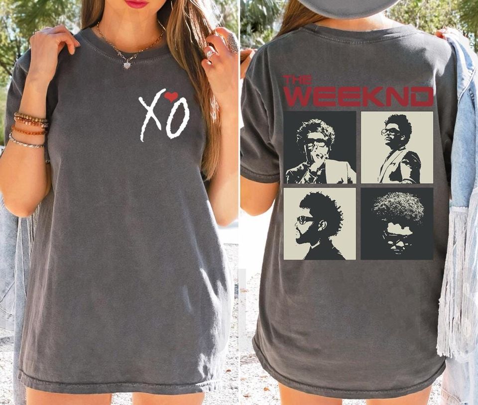 Weeknds Unisex Double-Sided Classic T-Shirt, Xo Logo Vintage R&B Tee