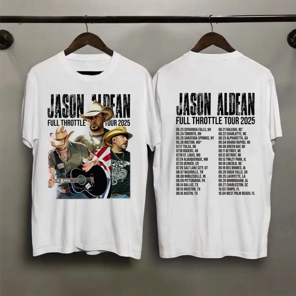 Jason Aldeannn Full Throttle Country Fans Gift Tour 2025 Shirt