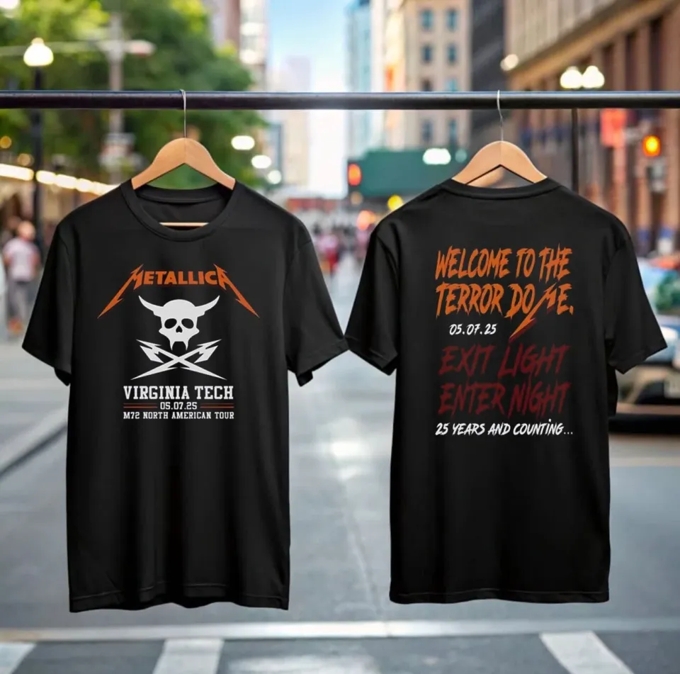 Metallica M72 North American Tour 2025 Double Sided T-Shirt For Rock Fans