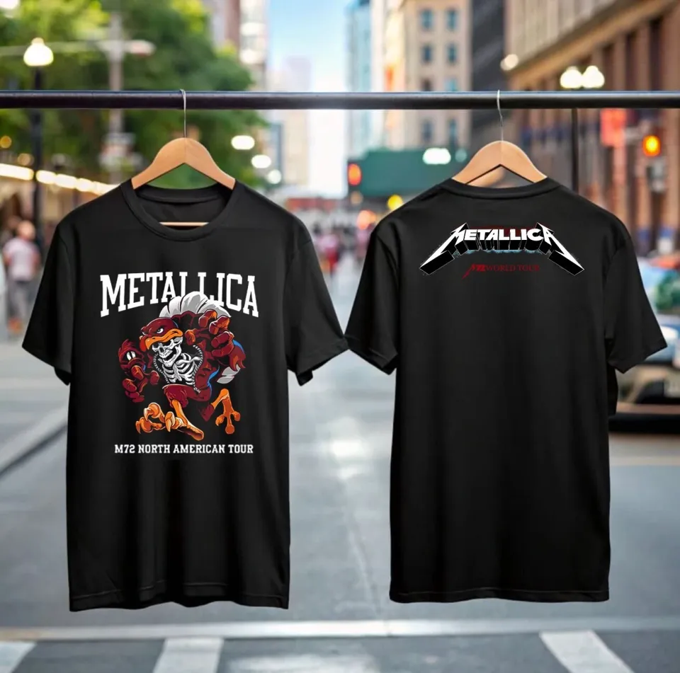 Metallica M72 North American Tour 2025 Double Sided T-Shirt For Rock Music Fans