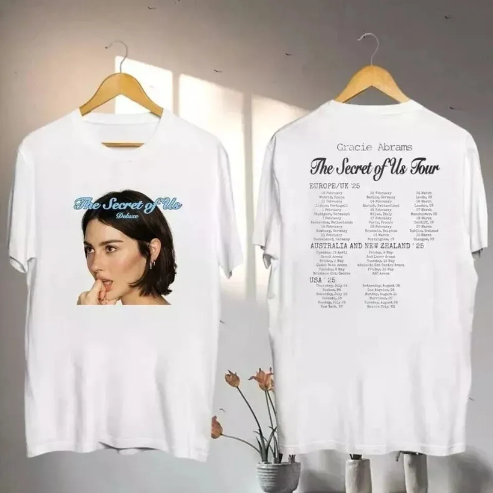 Gracie Abrams The Secret Of Us 2025 Tour Double-Sided T-Shirt