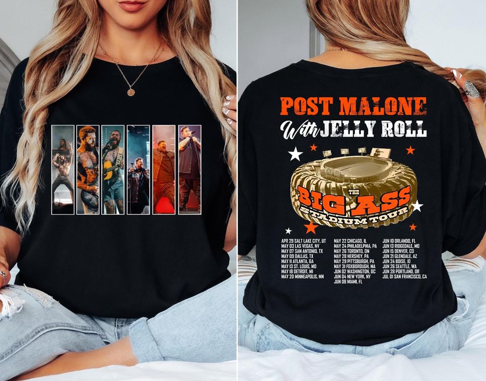 Post Malone Jelly Roll Vintage T-Shirt