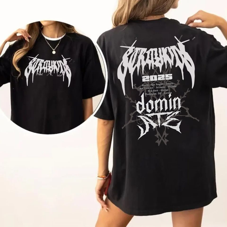 Stray Kids Domin Ate 2025 World Tour Shirt, Skz Fan T-Shirt All Size S-3 Xl