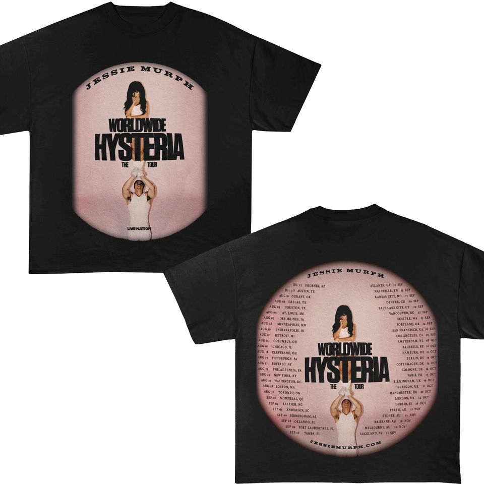 Jessie Murph Worldwide Hysteria Tour T-Shirt