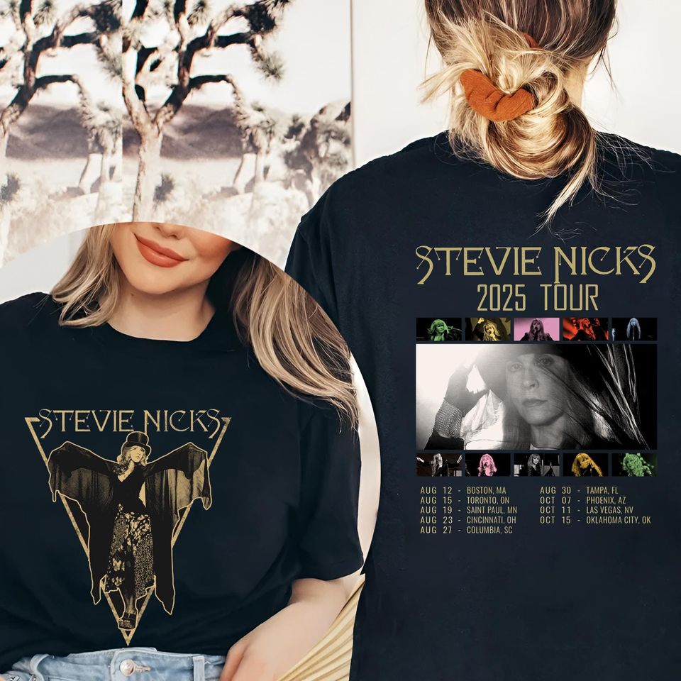 Double Sided Stevie Nicks 2025 Tour T-Shirt