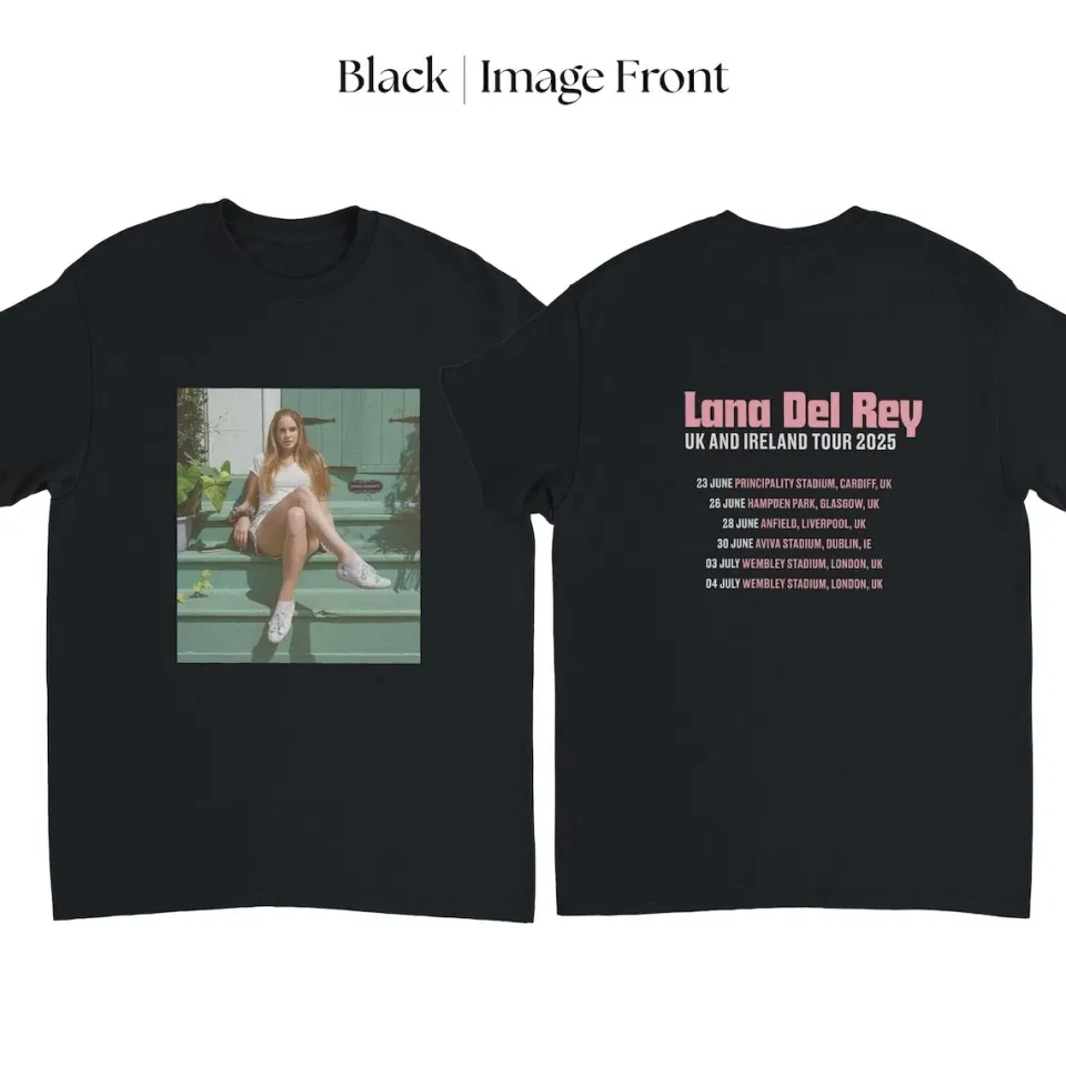 Lana Del Rey Uk & Ireland Tour 2025 T-Shirt
