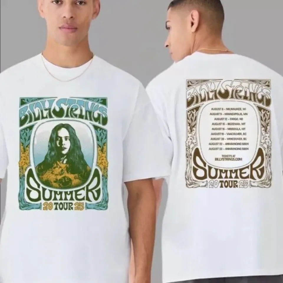 Billy Strings Summer Tour 2025 Double Sided T-Shirt