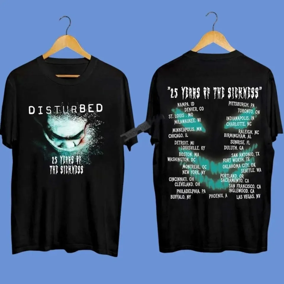 Disturbed The Sickness 25Th Anniversary Tour 2025 T-Shirt