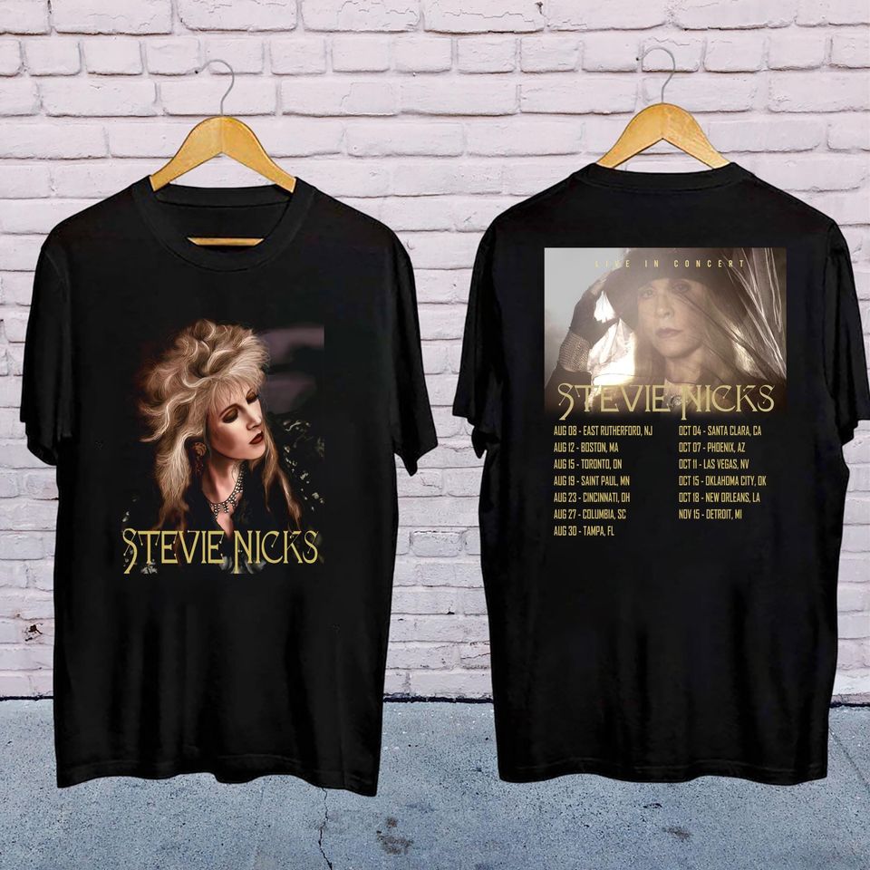 Stevie Nicks Retro Shirt, Stevie Nicks 2025 Tour T-Shirt, 90S Vintage Stevie Nicks Shirt, Stevie Nicks Fan Shirt, Stevie Nicks Concert Merch
