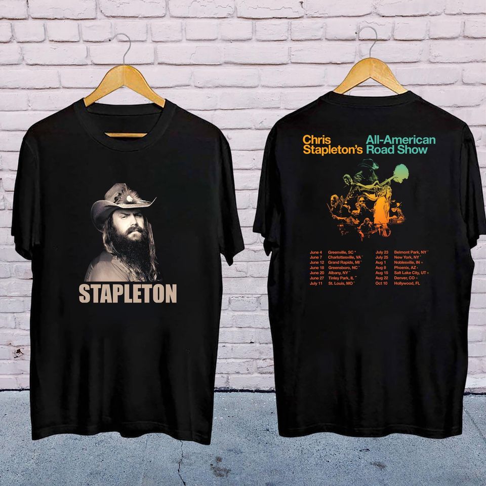 2025 Chris Stapleton All-American Road Tour Shirt, Chris Stapleton Fan Gifts, Chris Stapleton Country Music Shirt, Chris Stapleton Merch
