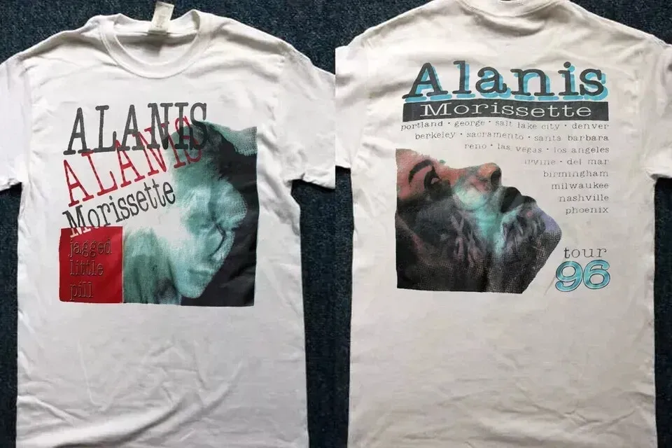 Vintage Alanis Morissette 1996 Jagged Little Pill Tour T-Shirt