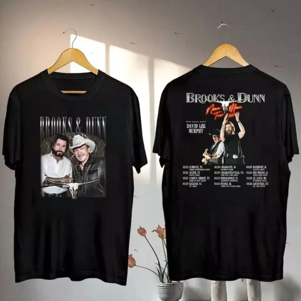 Brooks And Dunn Vintage Shirt, Brooks And Dunn Neon Moon 2025 Tour Shirt