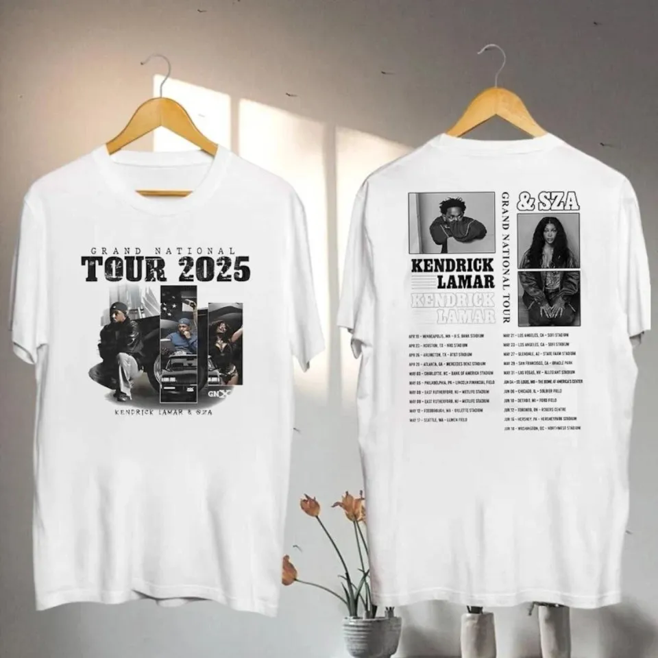 Kendrick Lamar 2025 Grand National Tour T-Shirt Kendrick Lamar Sza Shirt