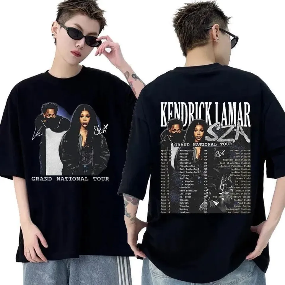 Vintage Kendrick Lamar Sza Grand National Tour 2025 Album T-Shirt