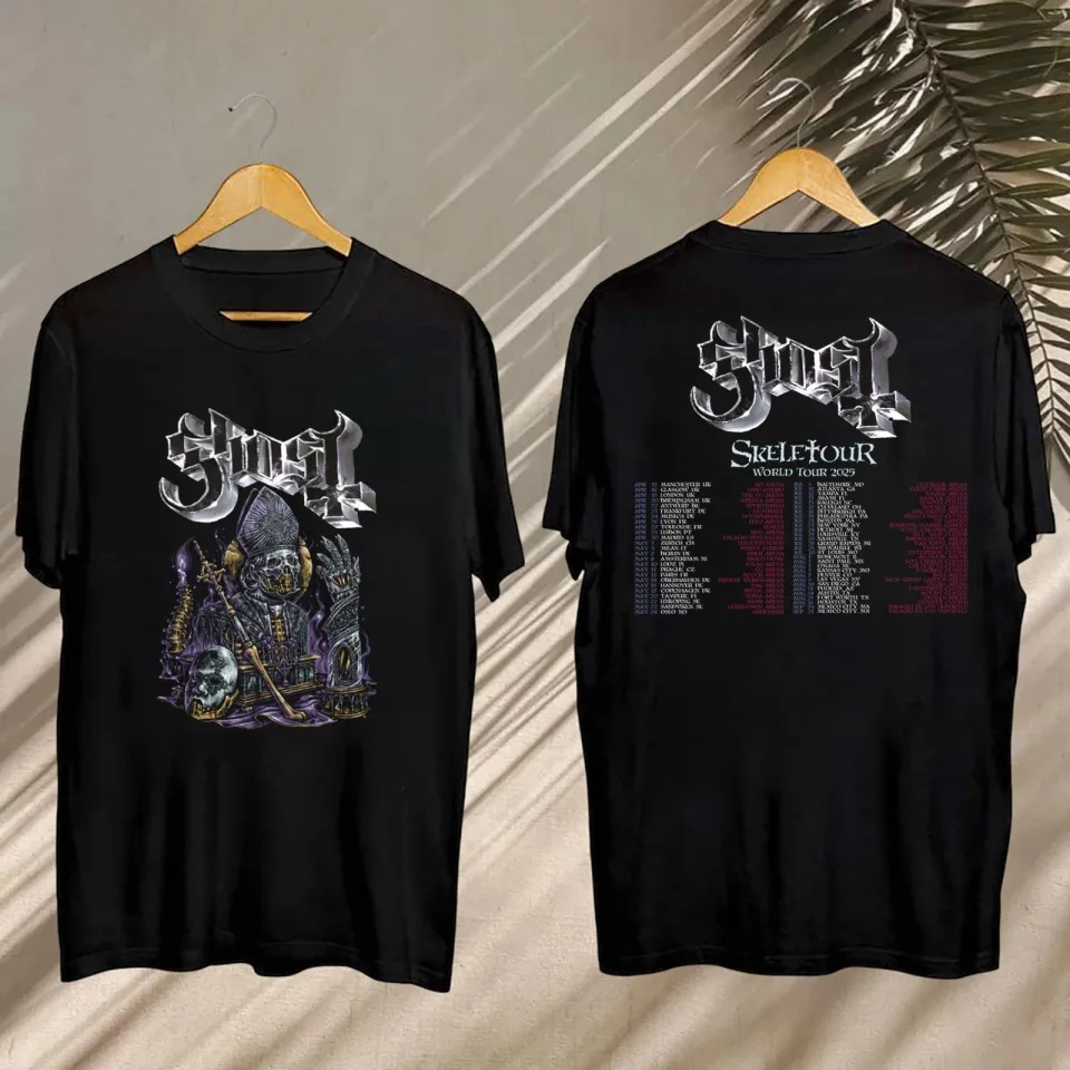 Ghost World Tour 2025 Fan Gift Ghost Skeletour World Tour Tee