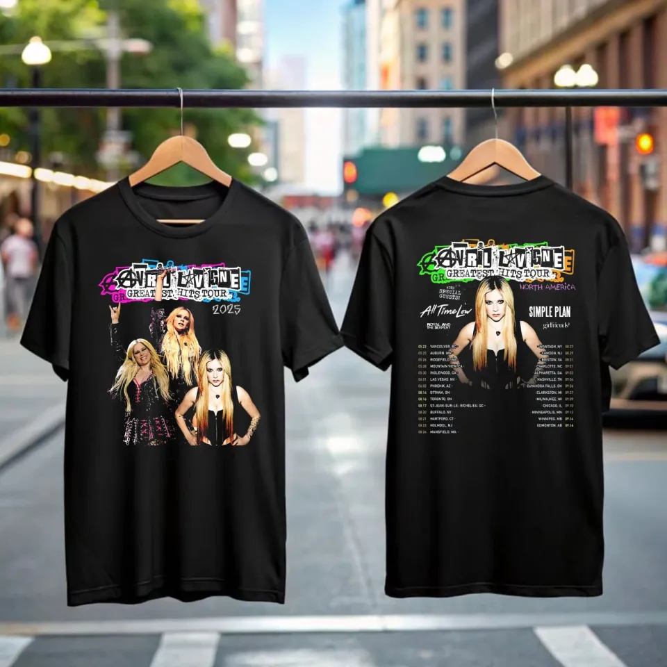 Avril Lavigne Greatest Hits Tour Double Sided T-Shirt 2025