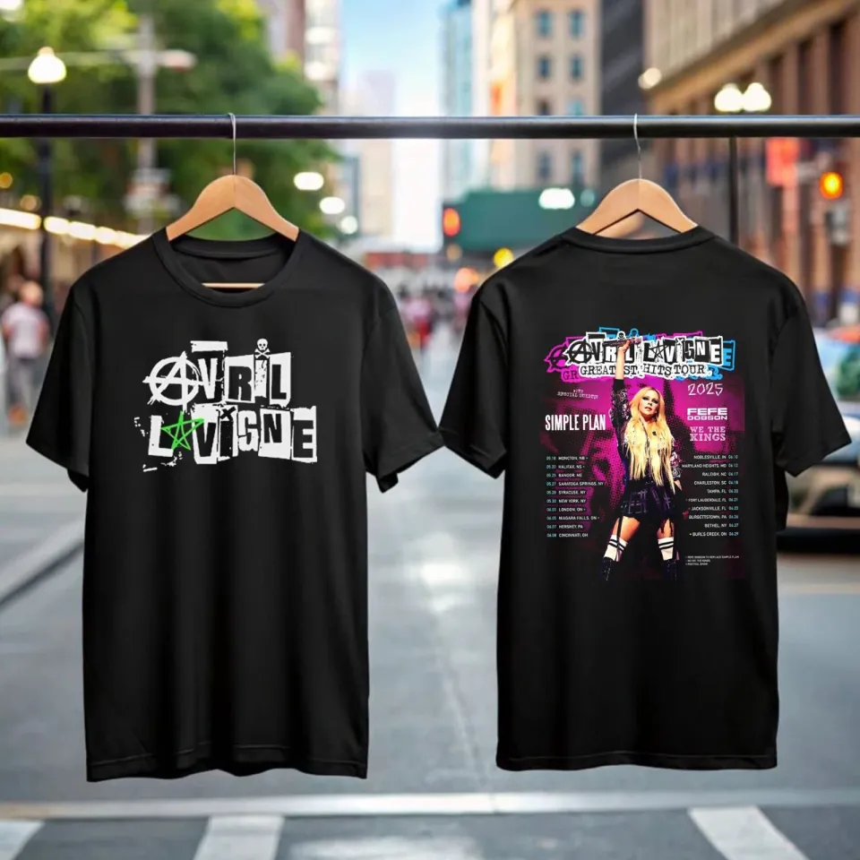 Avril Lavigne Greatest Hits Tour T-Shirt 2025 For Fans