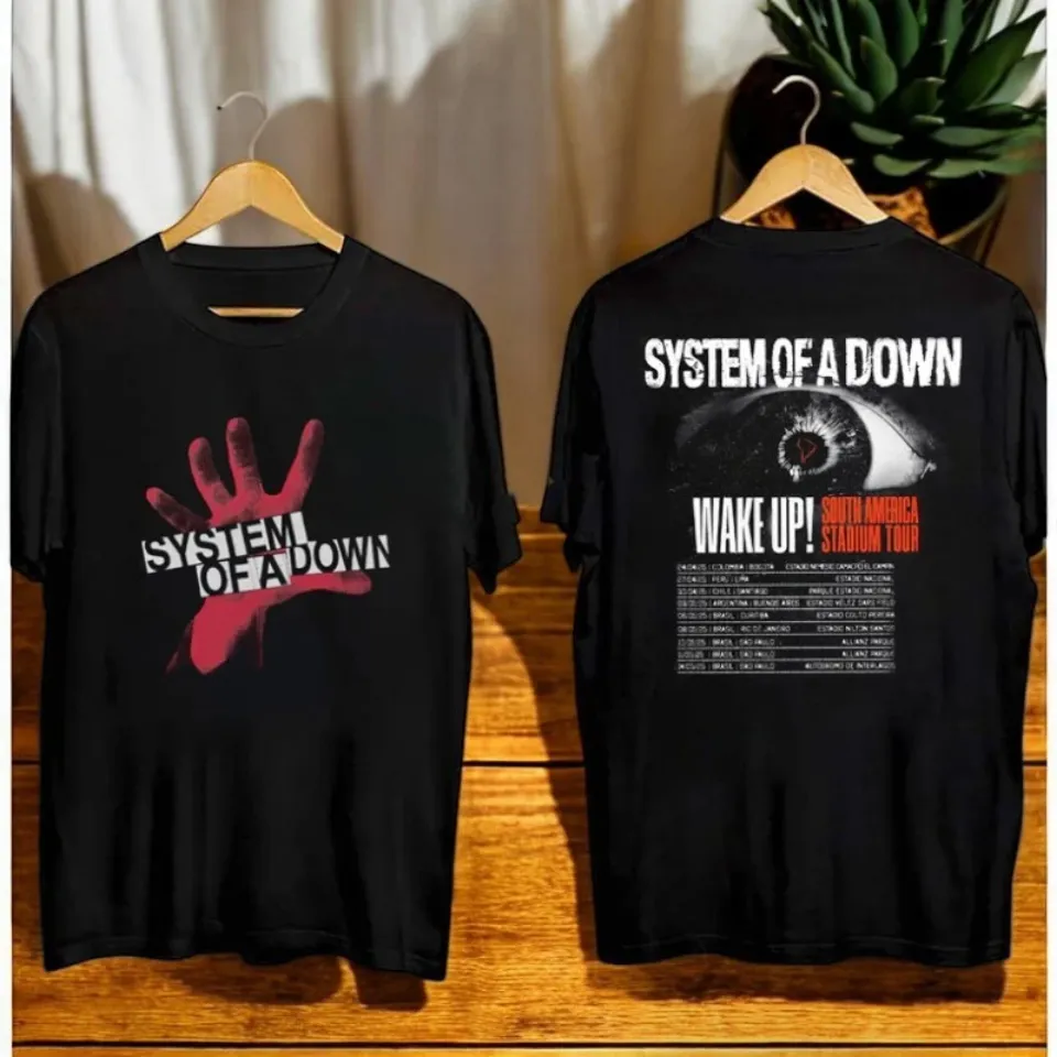 System Of Down South America Stadium Tour Concert 2025 T-Shirt Gift For Fans