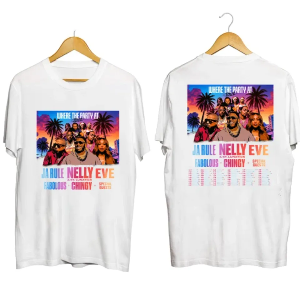 Nelly With Ja Rule Tour 2025 Shirt White Fans Gift