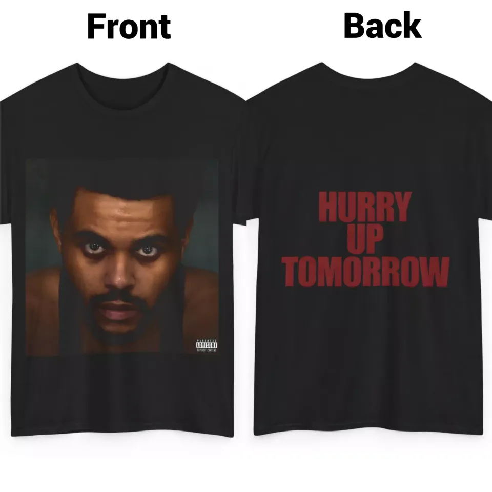 Weeknds Hurry Up Tomorrow 2025 Double-Sided T-Shirt